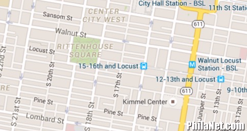 Rittenhouse Square Map of Philadelphia