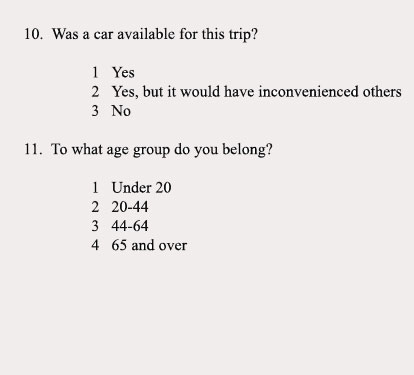 Transit Operator Security Perception 
Questionnaire