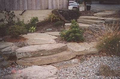 Stone Patios and Stone Steps