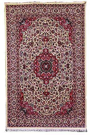 Ivory Kashan Carpet